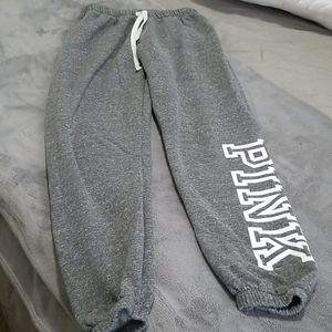 PINK Gray sweatpants